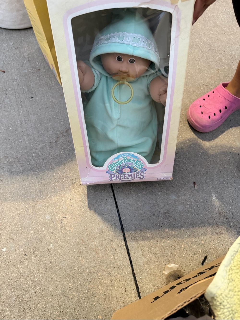 Preemies Mint Hooded One-Piece